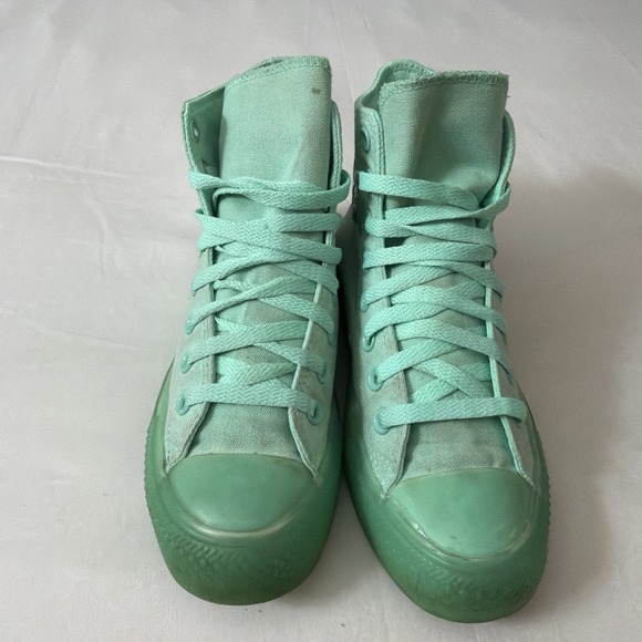 Converse All Star Chuck‎ Taylor Hi Top Peppermint Green Sneakers M 6.5/Women 8.5 - Picture 15 of 16